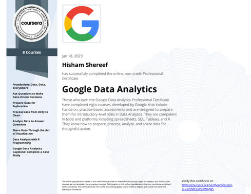 Google Data Analytics Google Data Analytics